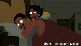 Cleveland Show hentai - Notte di divertimento in 4 Donna