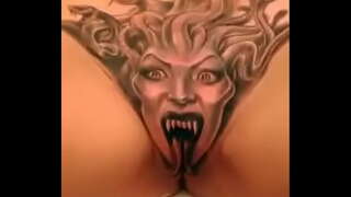 Fantastiline medusa tattoo tuss