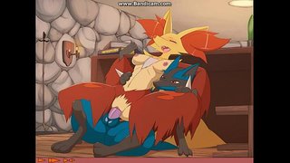 Delphox fucked e Lucario Waituhi