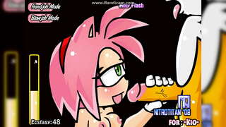 Amy uzadır Тейлзу əlini edir kondom