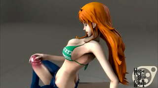 Nami futanari 3D SFM une seule pièce