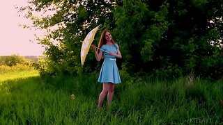 Ukrania kageulisan Canara undressing outdoor