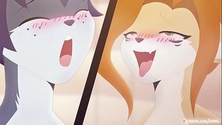 Eipril seksi mbuluar me qime në banjo