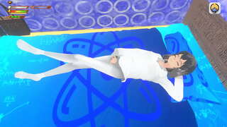 Femdom มหาวิทยาลัยเด็กเนิร์ด giantess masturbates